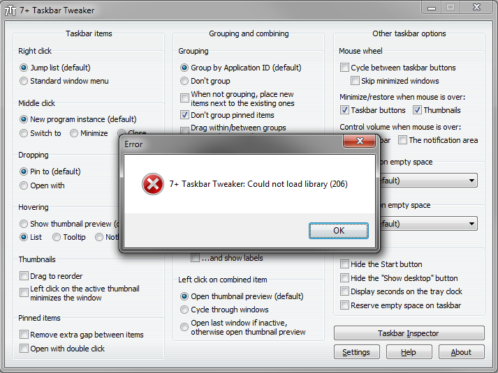 7+ Taskbar Tweaker 5.14.3.0 download the last version for windows